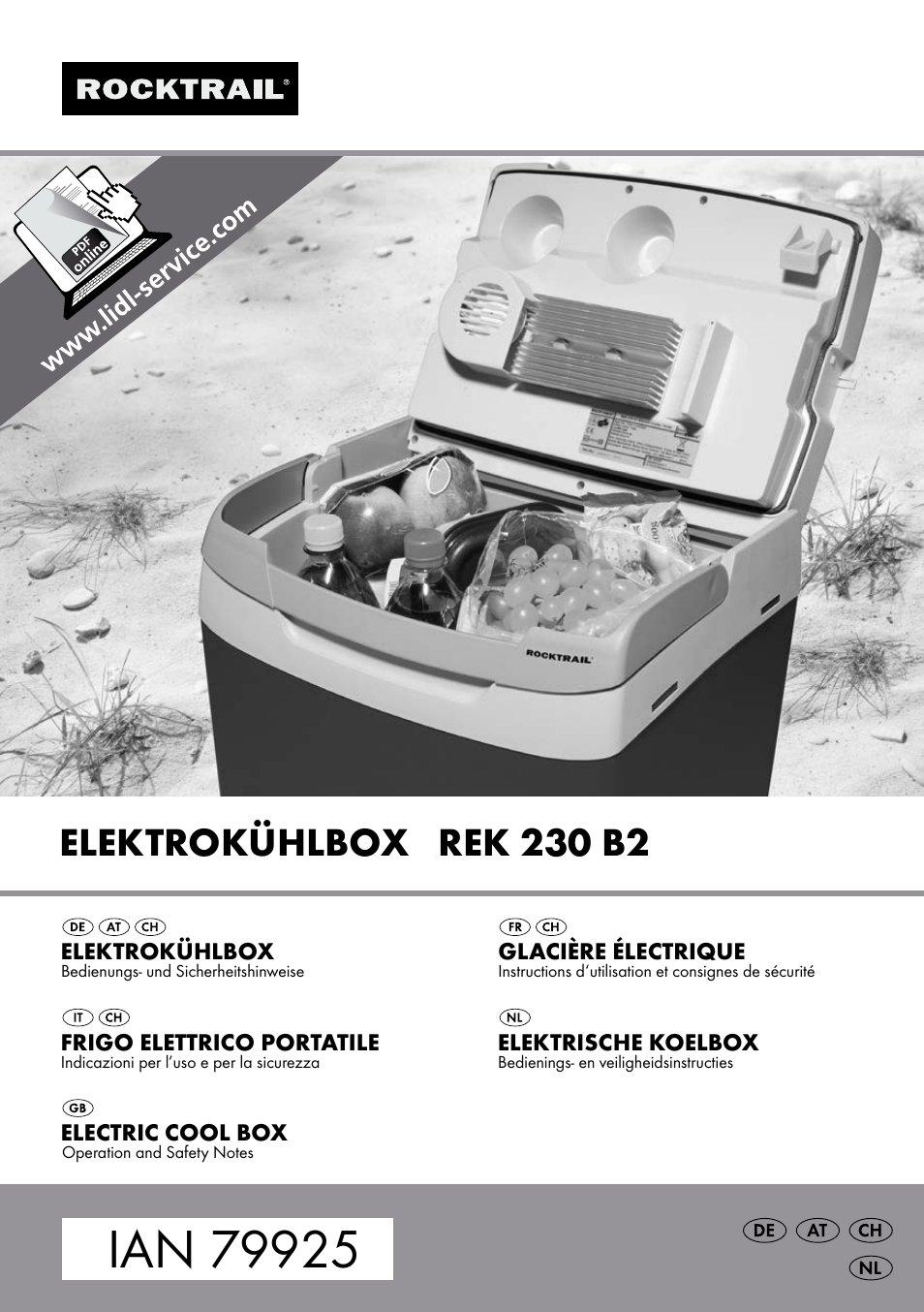 Rocktrail Electric Cool Box REK 230 B2 User Manual | 45 pages