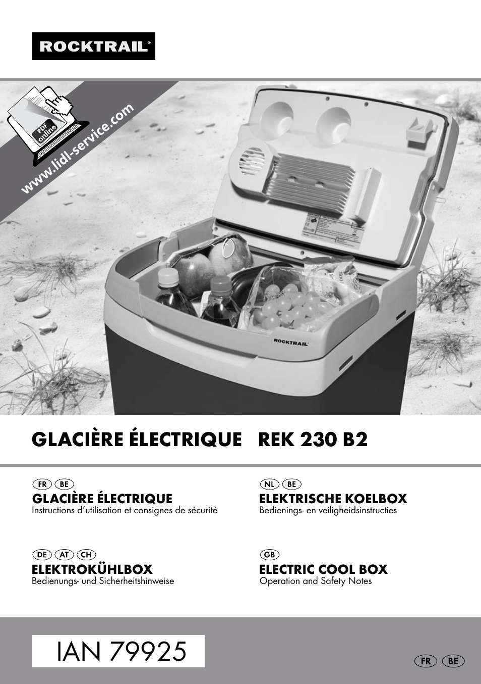 Rocktrail Electric Cool Box REK 230 B2 User Manual | 37 pages