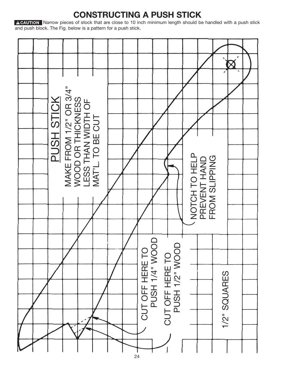 Push stick | Delta 37-380 User Manual | Page 24 / 28