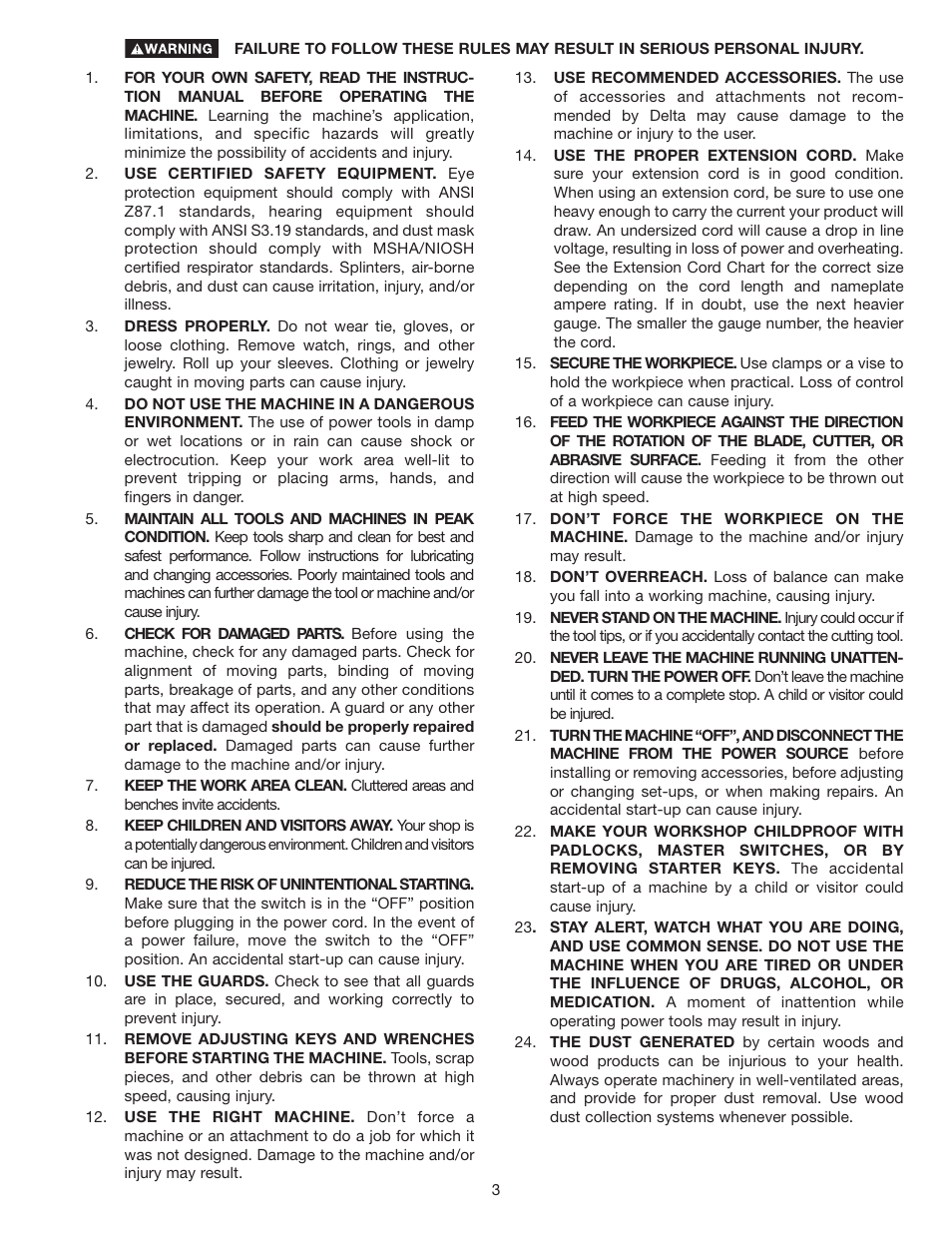 Delta 37-380 User Manual | Page 3 / 28