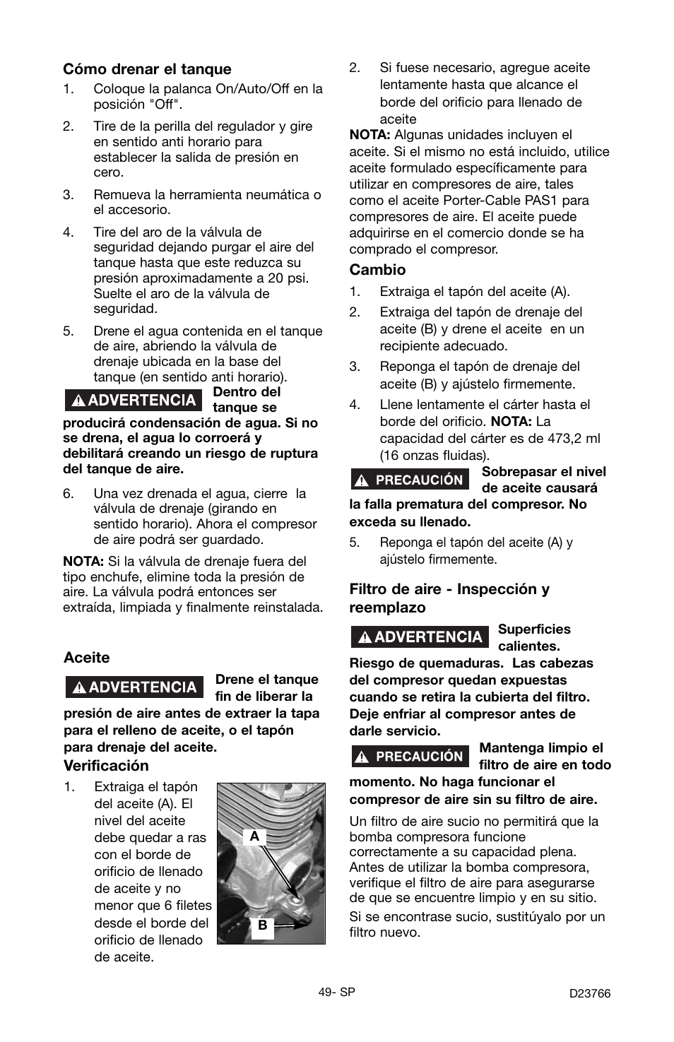 DeWalt DeVILBISS User Manual | Page 49 / 92