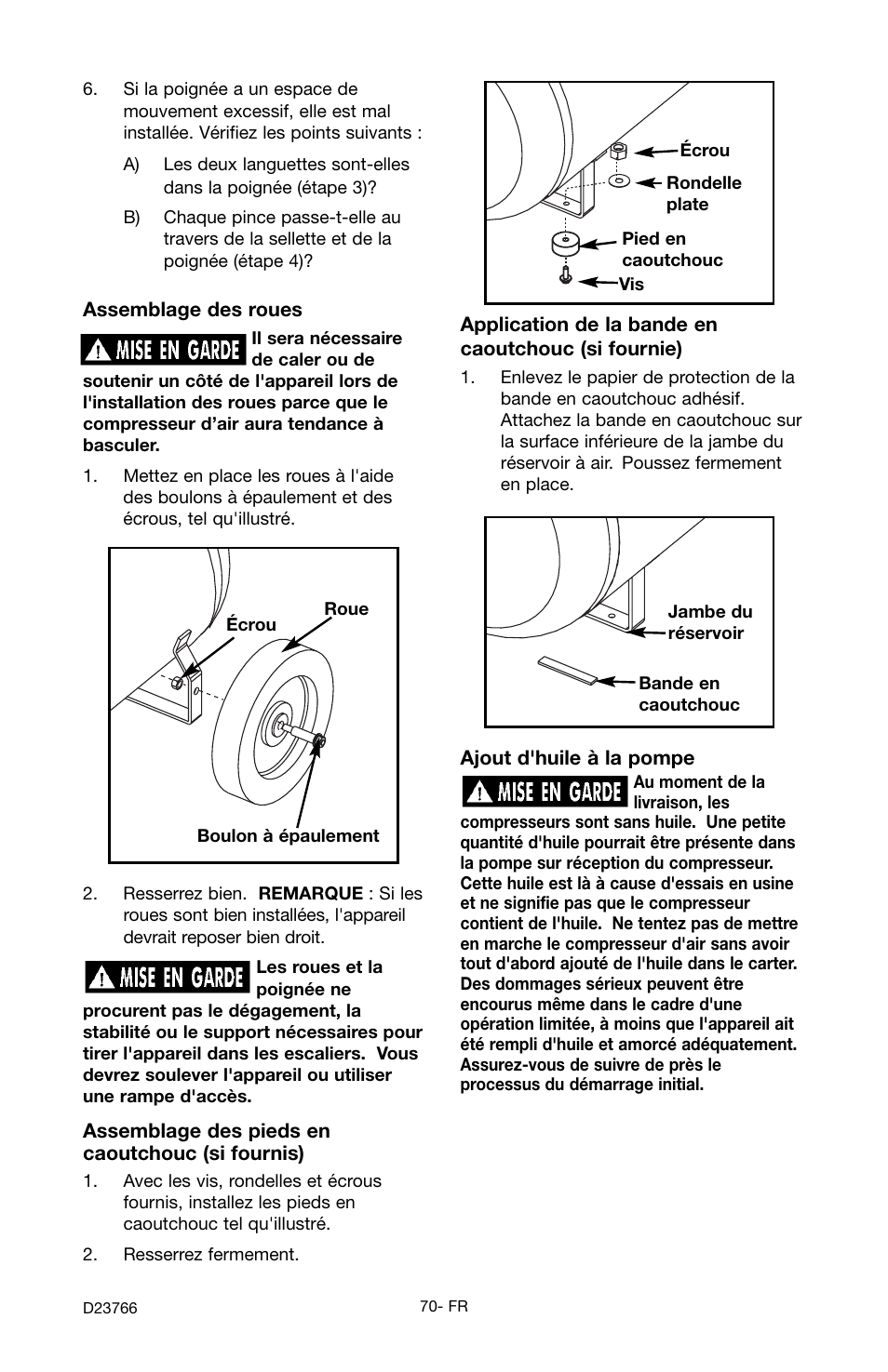 DeWalt DeVILBISS User Manual | Page 70 / 92