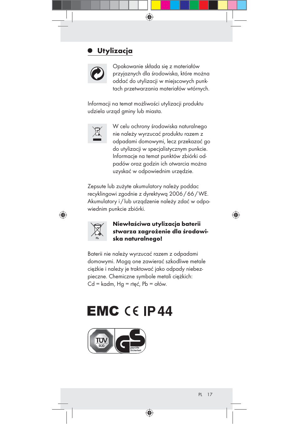 Rocktrail Z30712 User Manual | Page 17 / 53