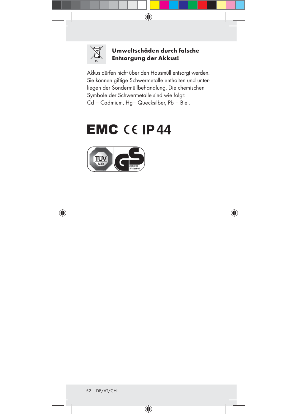 Rocktrail Z30712 User Manual | Page 52 / 53
