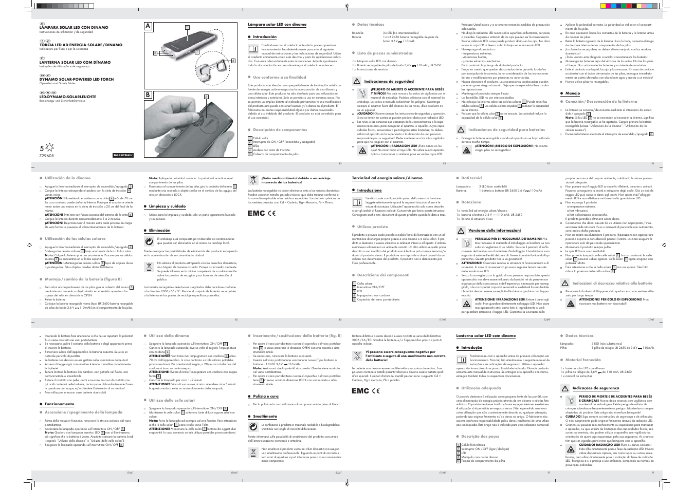 Rocktrail Z29608 User Manual | 2 pages