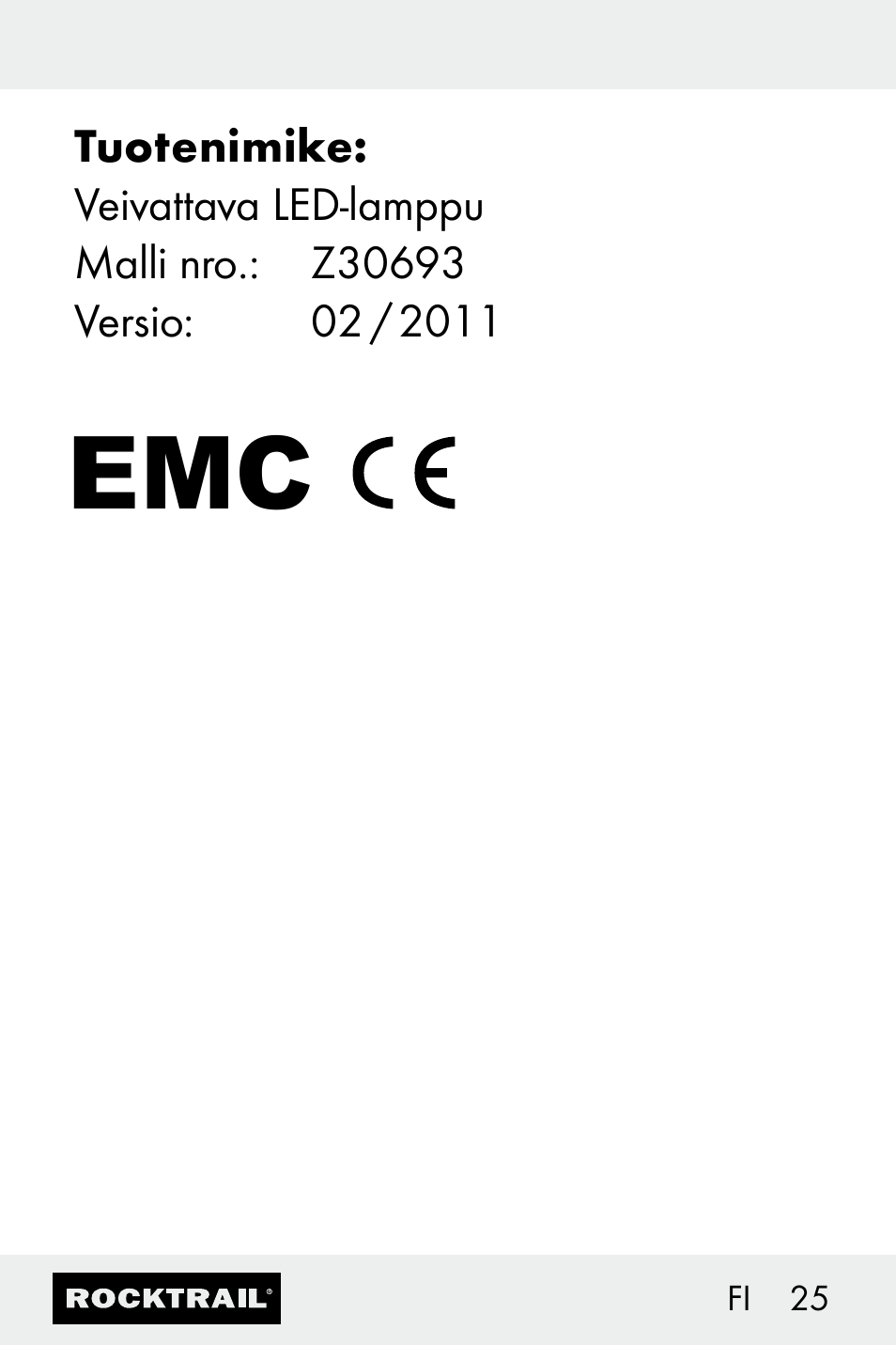 Rocktrail Z30693 User Manual | Page 25 / 47