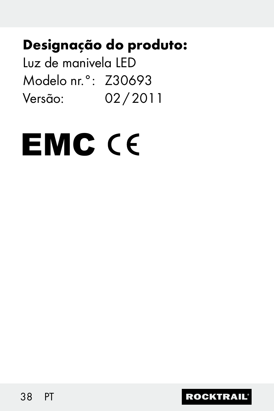 Rocktrail Z30693 User Manual | Page 38 / 50