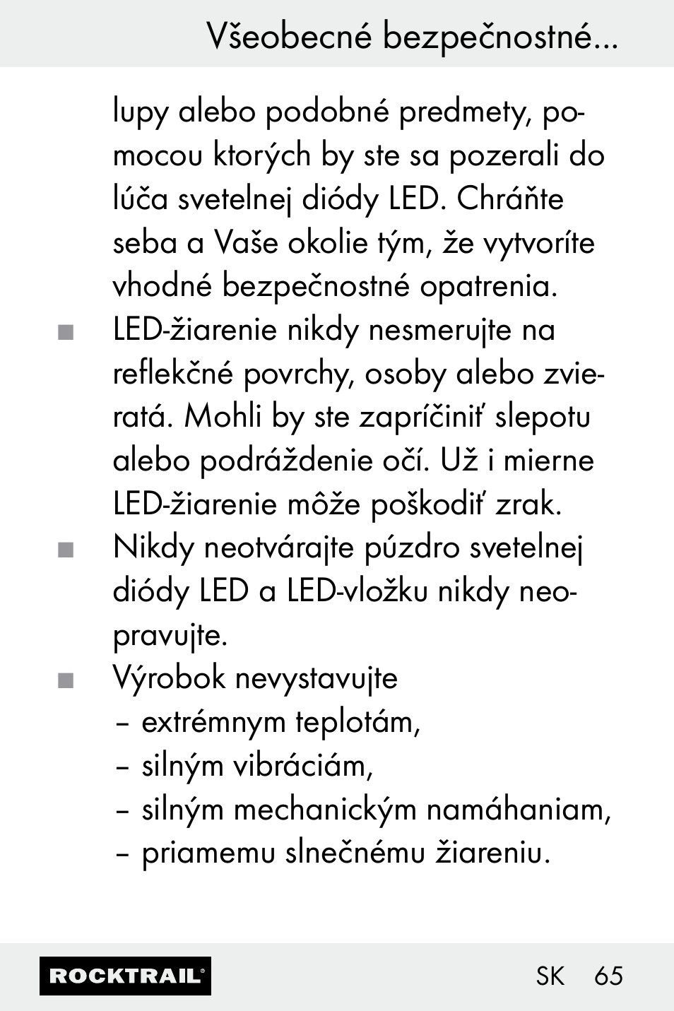 Rocktrail Z30693 User Manual | Page 65 / 71