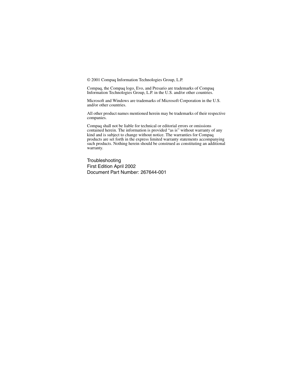 Compaq 267644-001 User Manual | Page 2 / 34