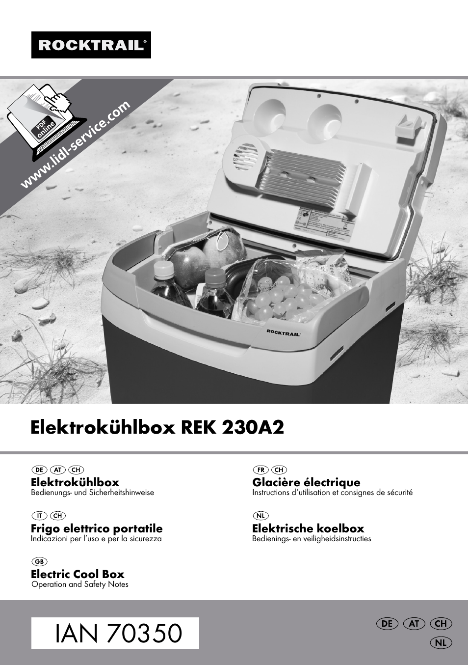Rocktrail Electric Cool Box REK 230A2 User Manual | 45 pages