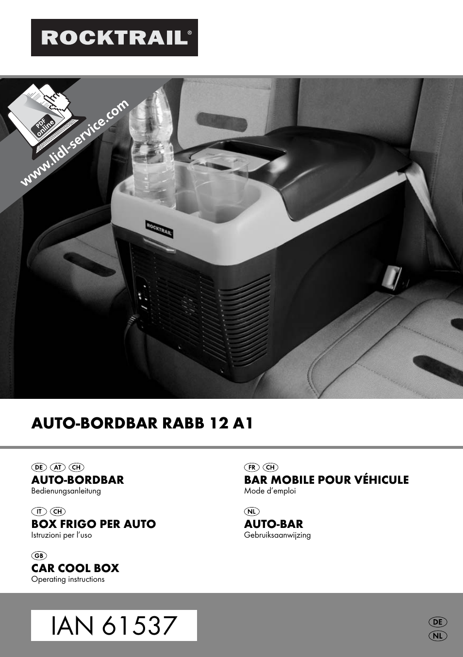 Rocktrail Car Cool Box RABB 12 A1 User Manual | 74 pages