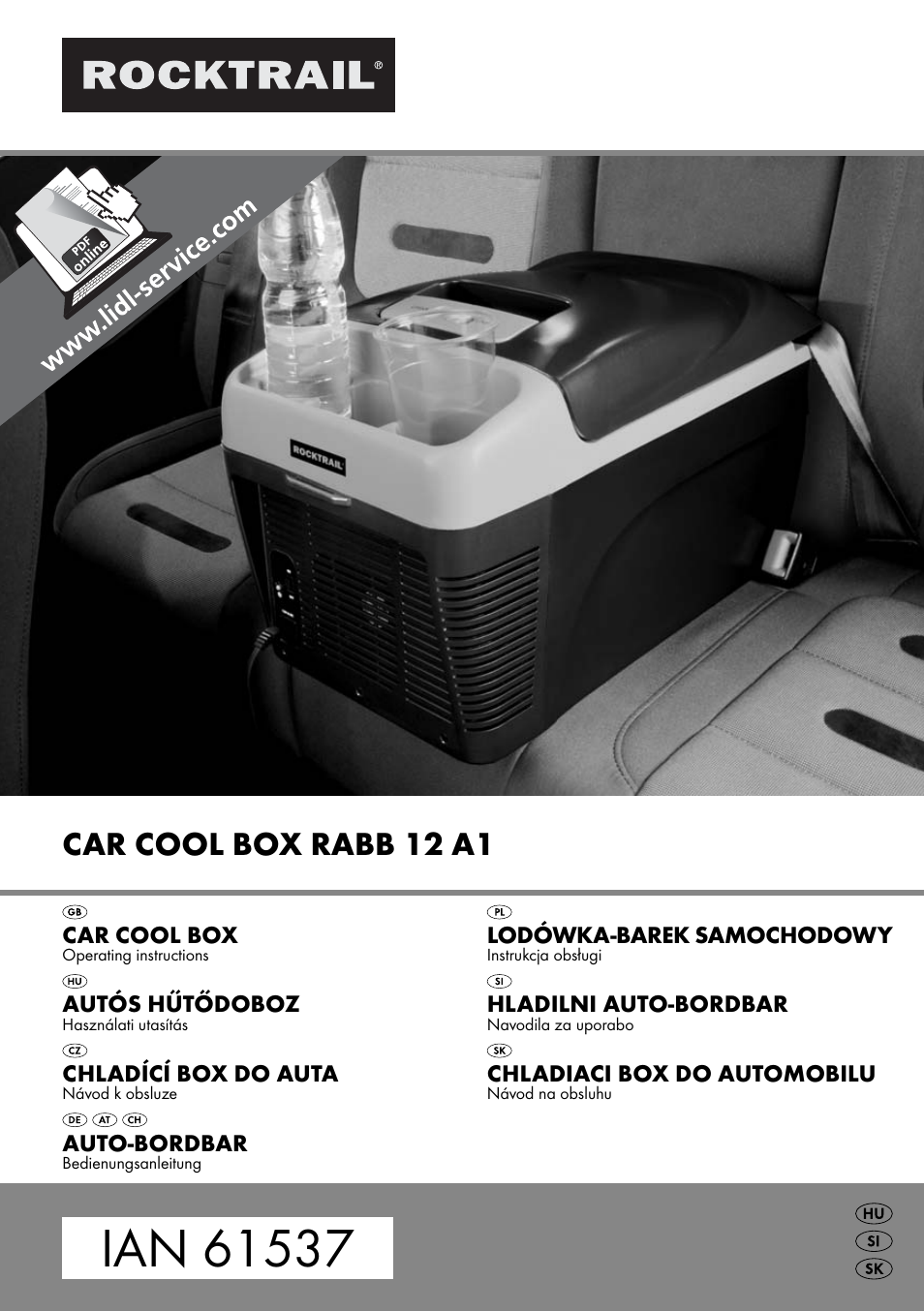 Rocktrail Car Cool Box RABB 12 A1 User Manual | 102 pages