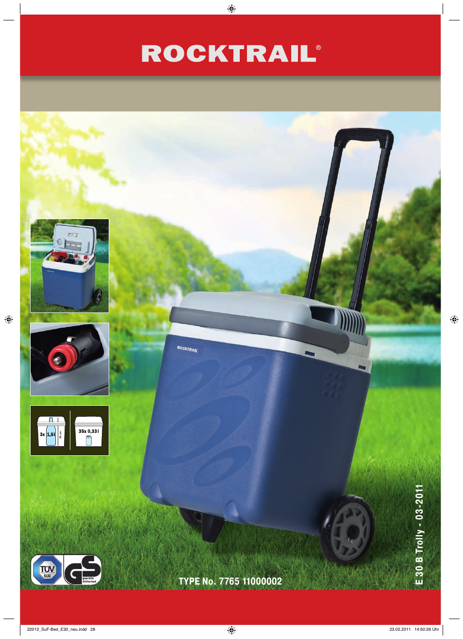 Rocktrail Electric Cool Box  E 30 B Trolley - 12 V User Manual | 26 pages