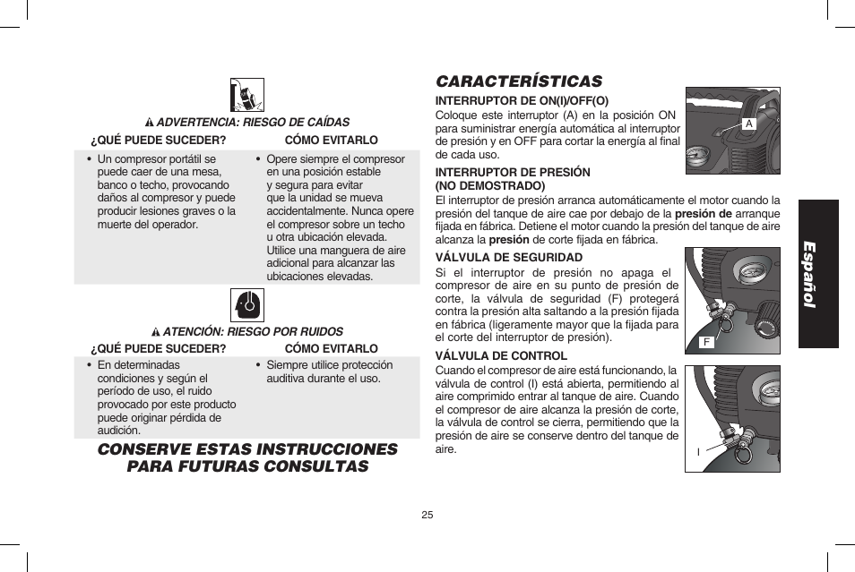 Español | DeWalt D2002M User Manual | Page 25 / 56