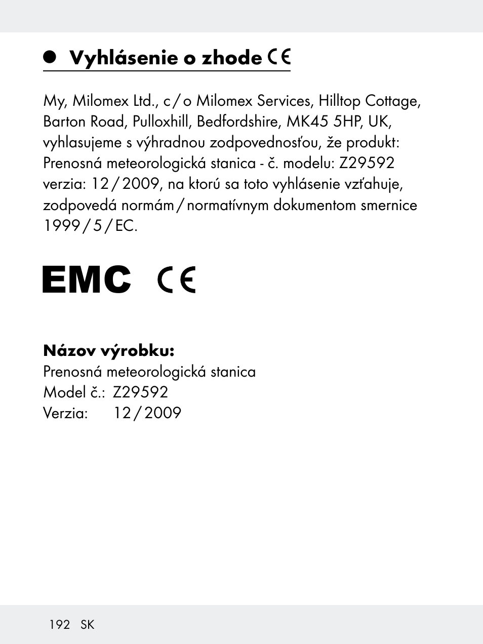 Rocktrail Z29592 User Manual | Page 192 / 256