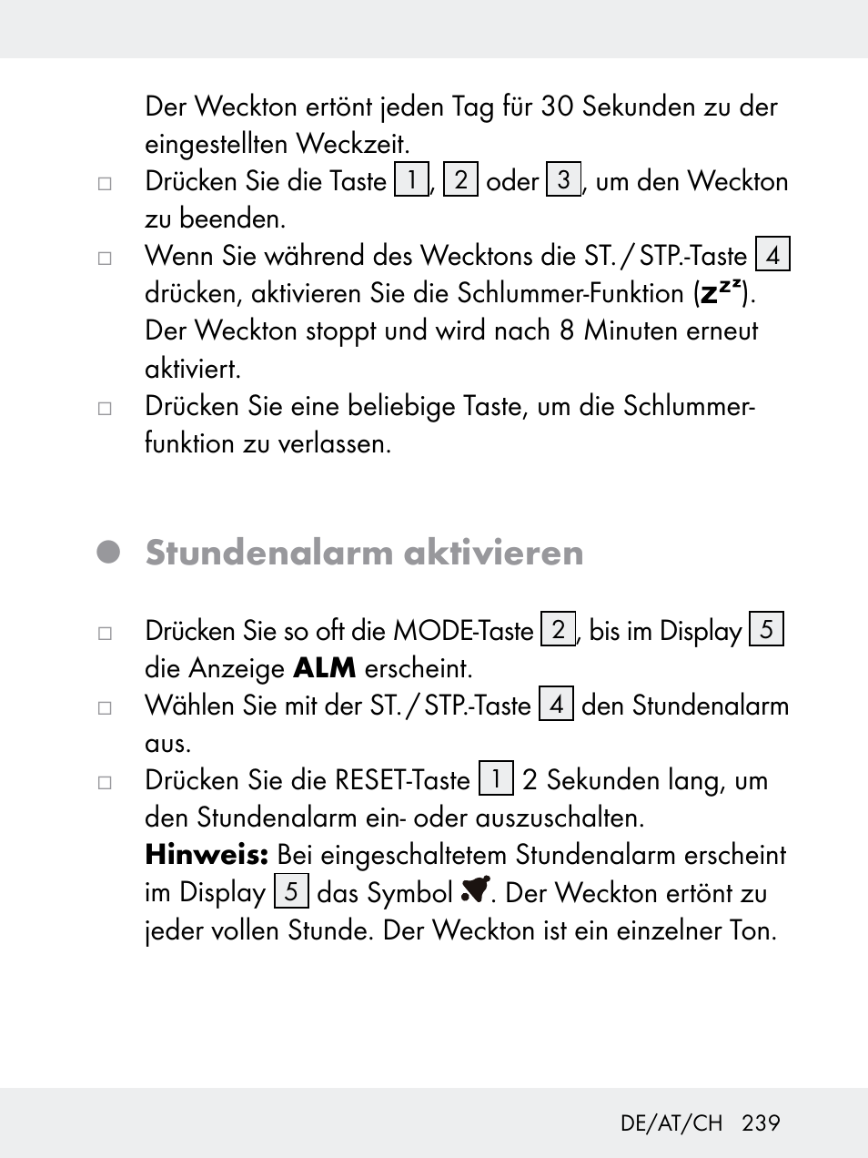 Stundenalarm aktivieren | Rocktrail Z29592 User Manual | Page 239 / 256
