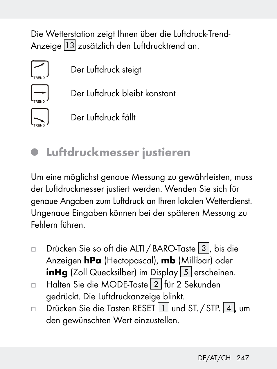 Luftdruckmesser justieren | Rocktrail Z29592 User Manual | Page 247 / 256