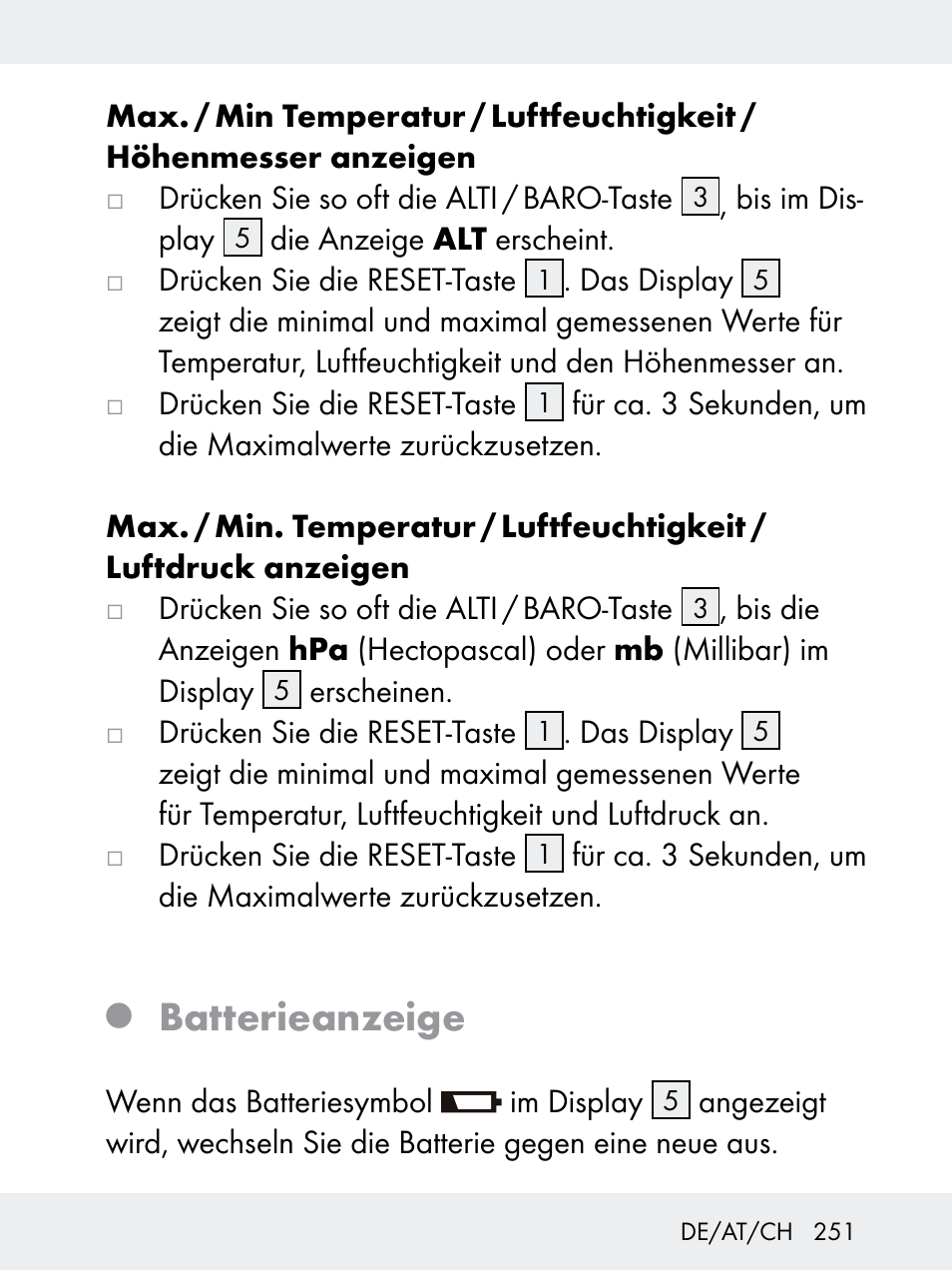 Batterieanzeige | Rocktrail Z29592 User Manual | Page 251 / 256