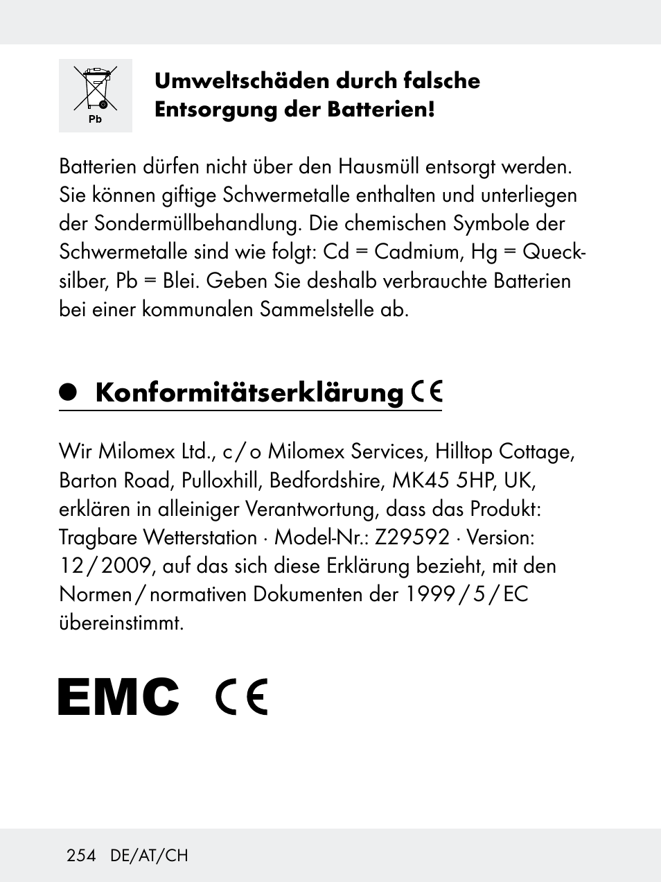 Rocktrail Z29592 User Manual | Page 254 / 256