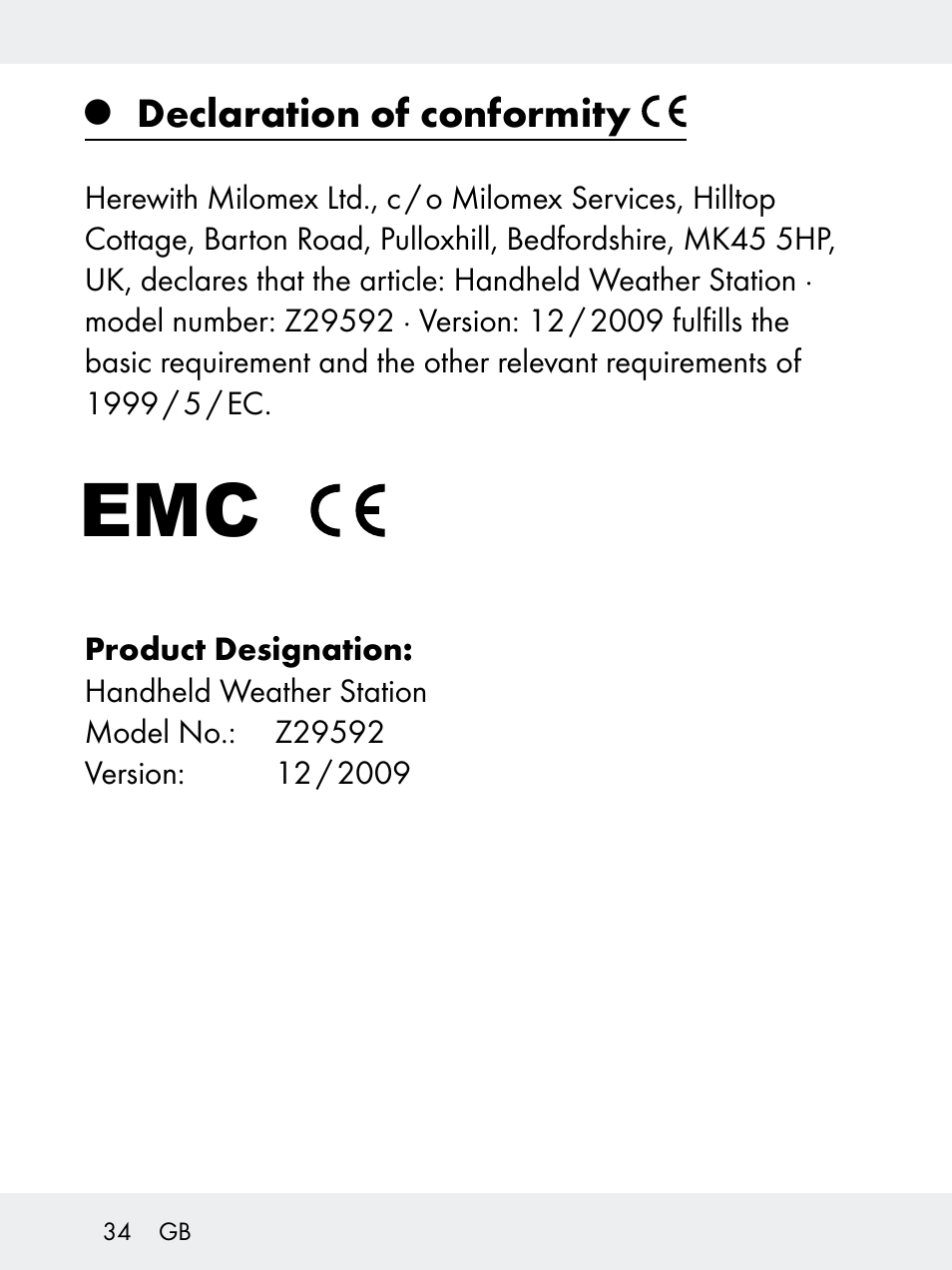 Rocktrail Z29592 User Manual | Page 34 / 256