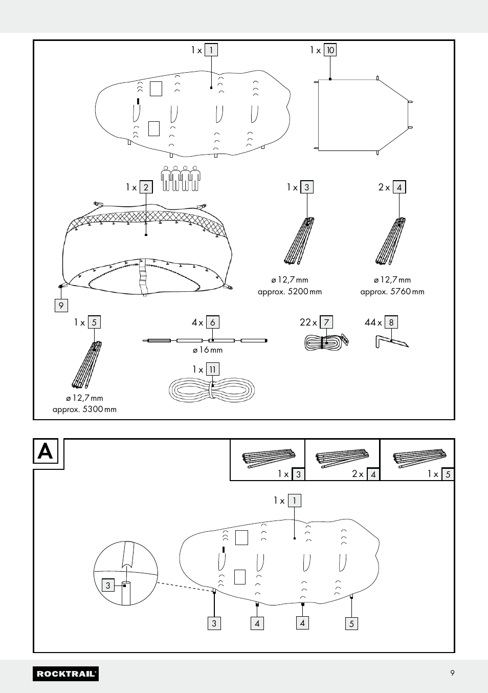 Disposal | Rocktrail 4-Person Tent Z29743-BS User Manual | Page 9 / 13