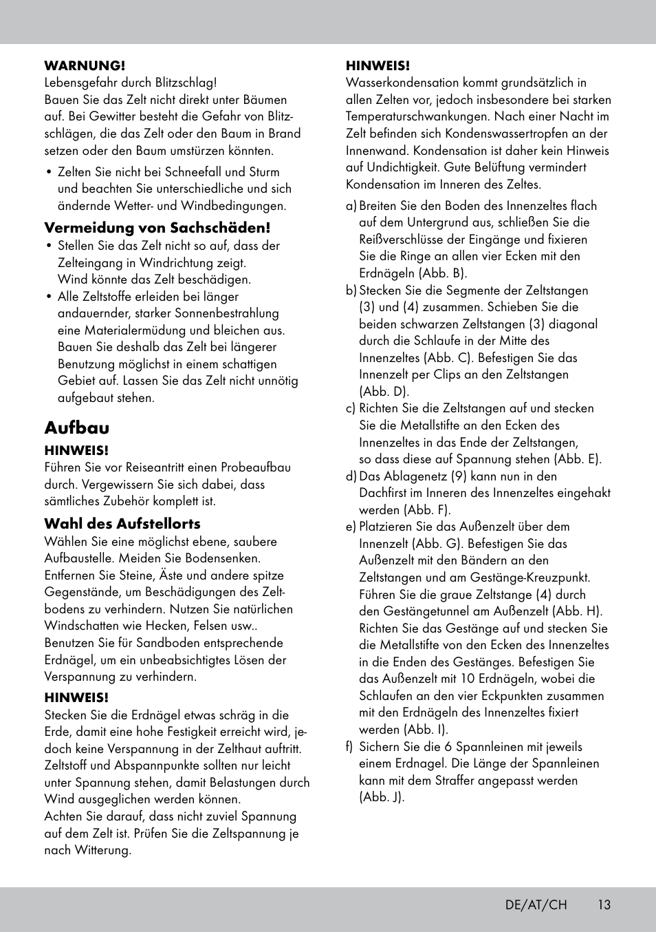 Aufbau | Rocktrail TenTe igloo double User Manual | Page 13 / 20