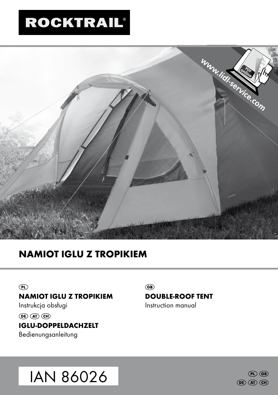 Rocktrail Double-Roof Tent User Manual | 16 pages