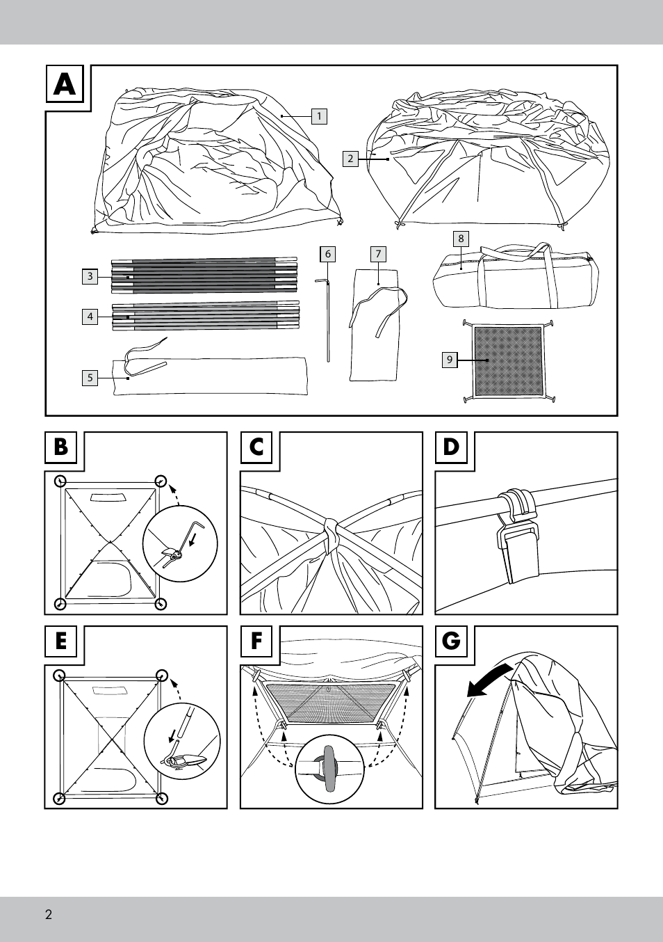 Rocktrail Double-Roof Tent User Manual | Page 2 / 16