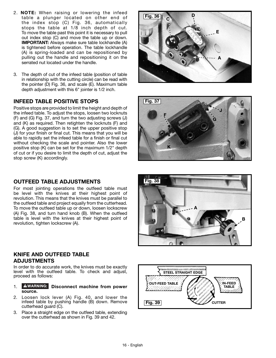 Delta JT360 User Manual | Page 16 / 76