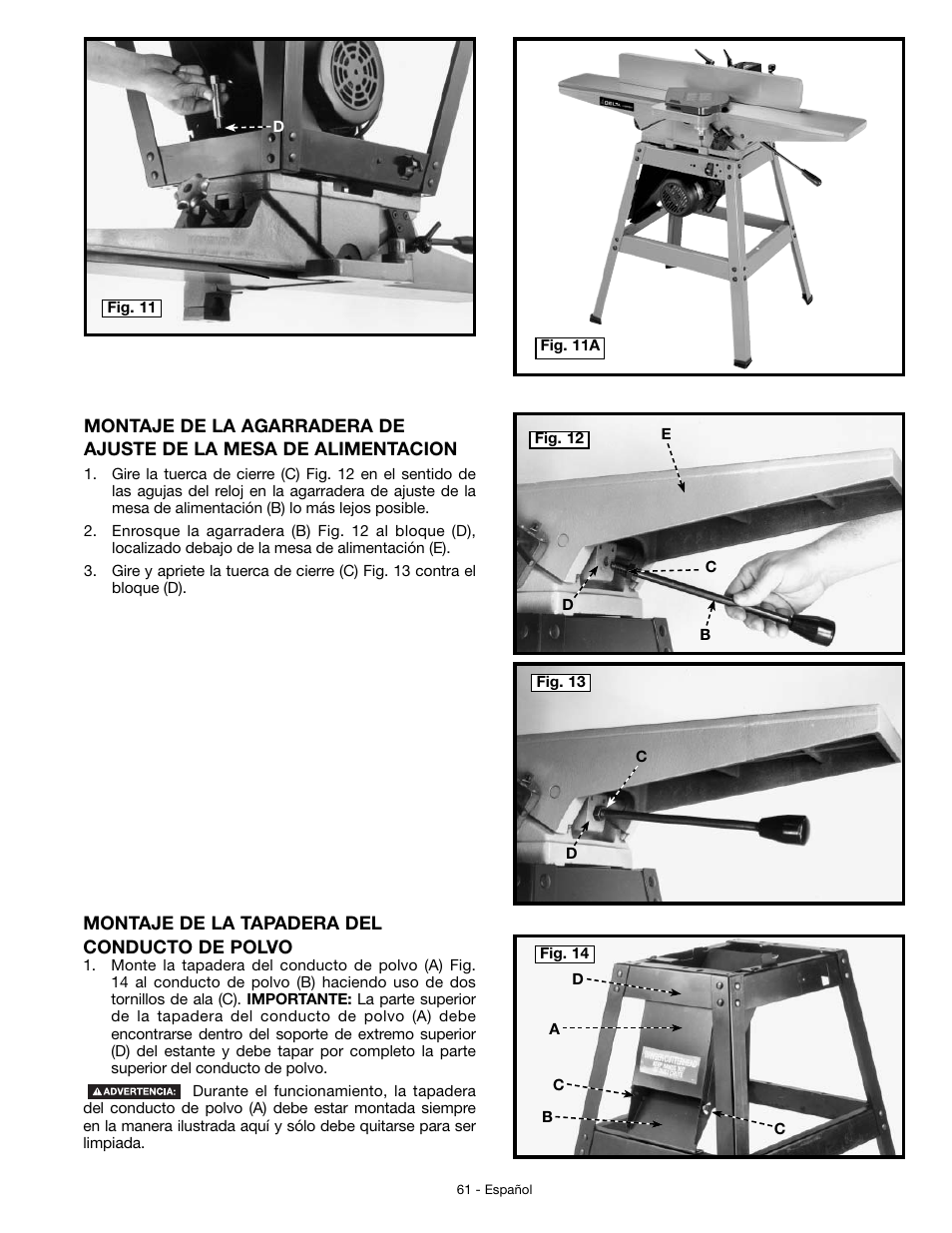 Delta JT360 User Manual | Page 61 / 76