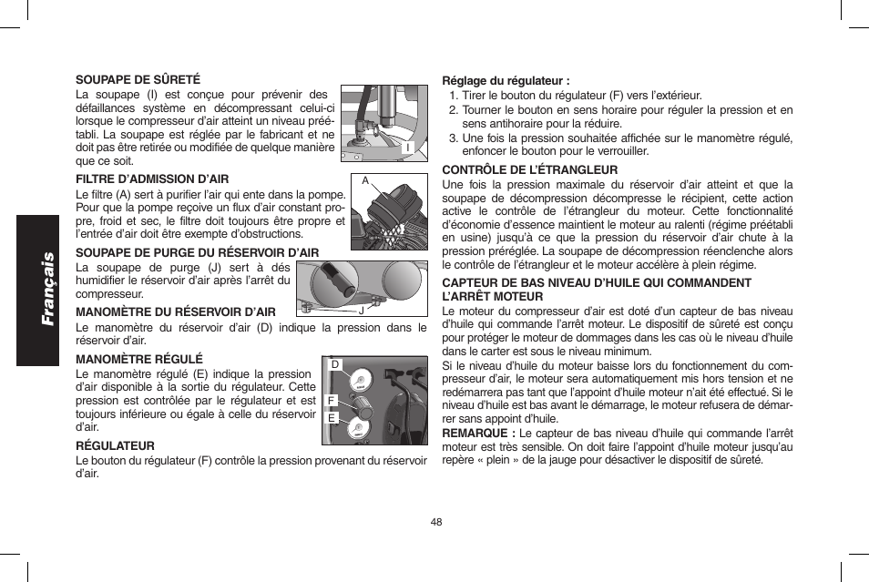 Français | DeWalt D55695 User Manual | Page 48 / 100