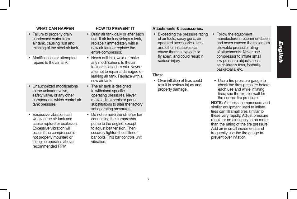 English | DeWalt D55695 User Manual | Page 7 / 100