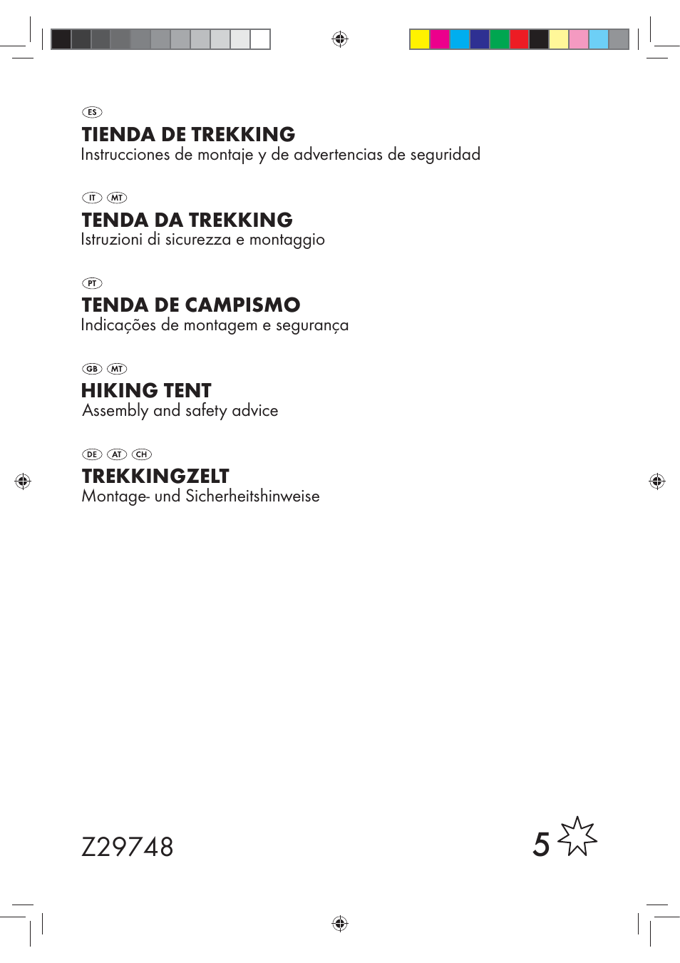 Rocktrail Hiking Tent Z29748 User Manual | 15 pages