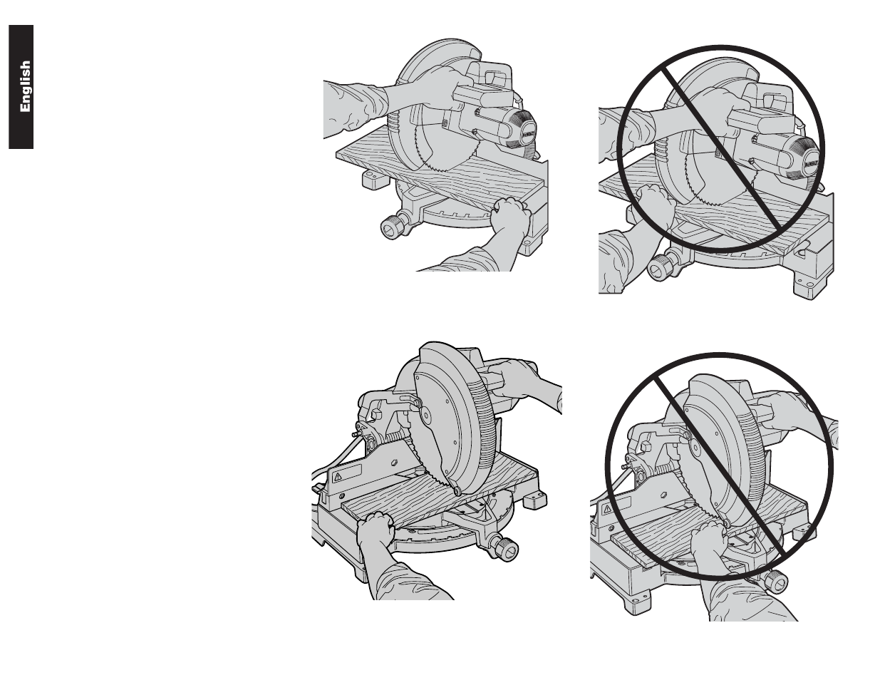 DeWalt Compound Miter Saw User Manual | Page 14 / 53