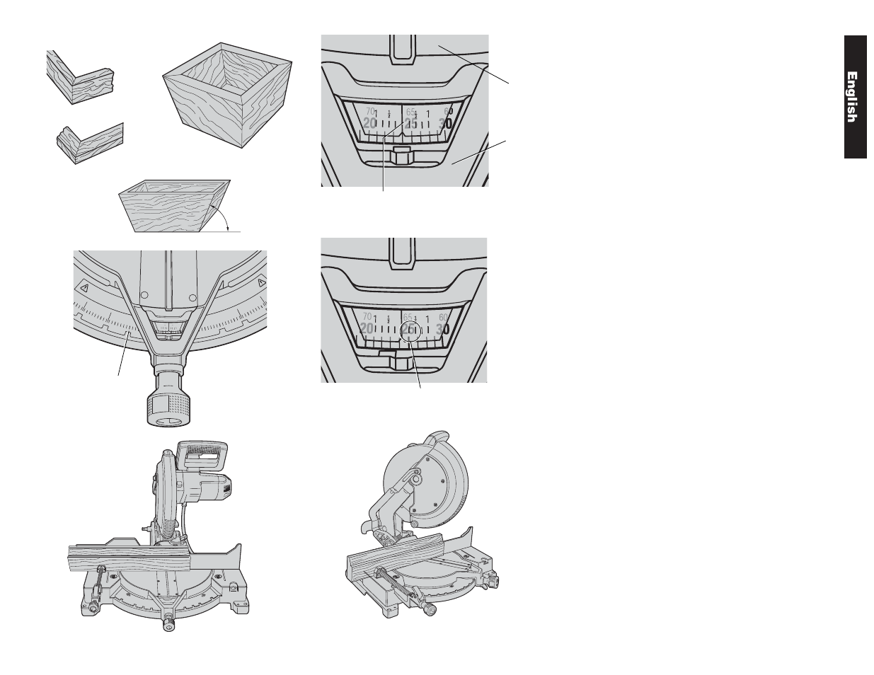 English, Always adjust fence properly befor e use | DeWalt Compound Miter Saw User Manual | Page 15 / 53