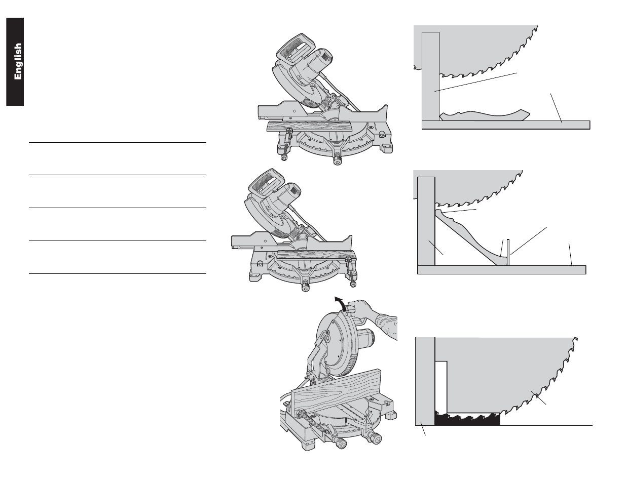 English | DeWalt Compound Miter Saw User Manual | Page 16 / 53