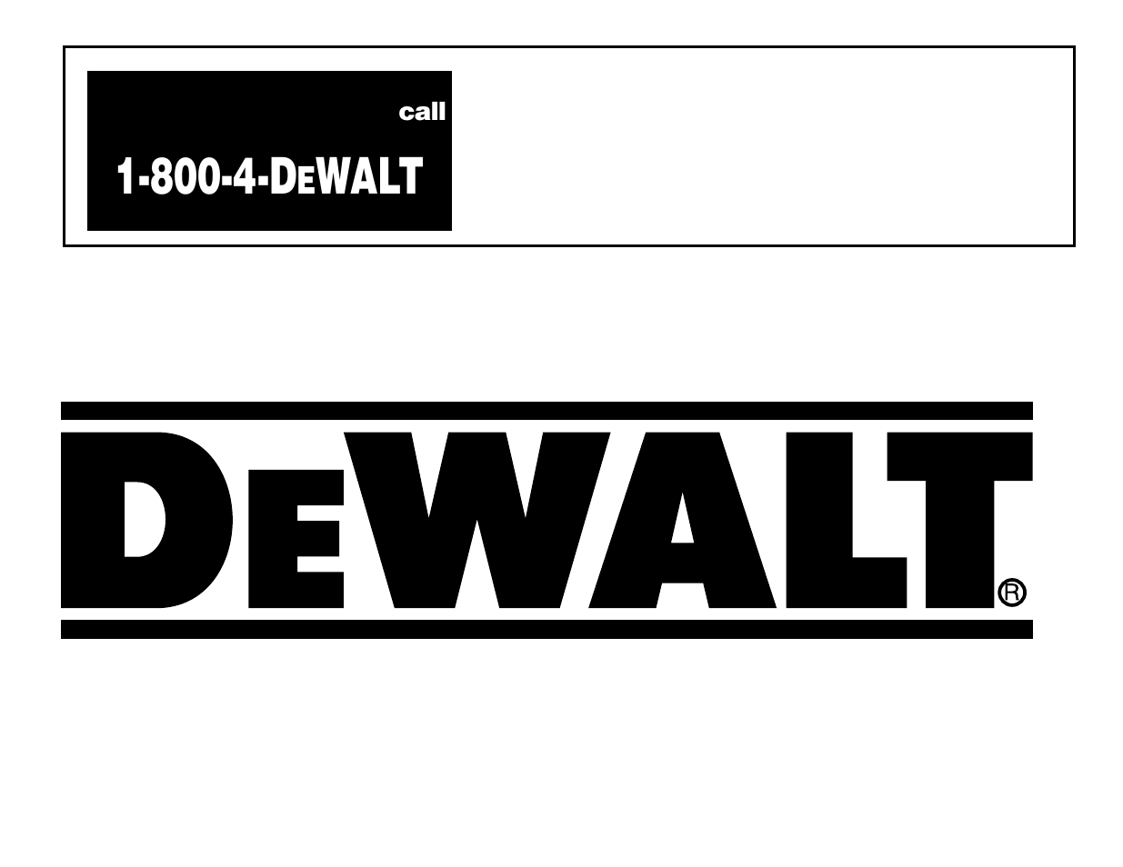 800-4-d, Walt | DeWalt Compound Miter Saw User Manual | Page 3 / 53