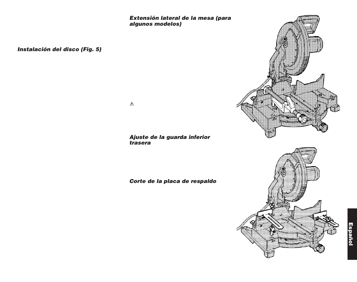 DeWalt Compound Miter Saw User Manual | Page 43 / 53