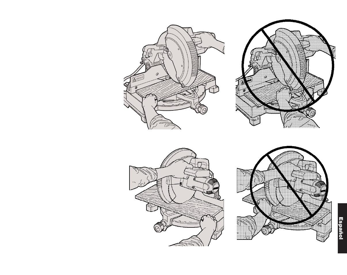 Español | DeWalt Compound Miter Saw User Manual | Page 47 / 53