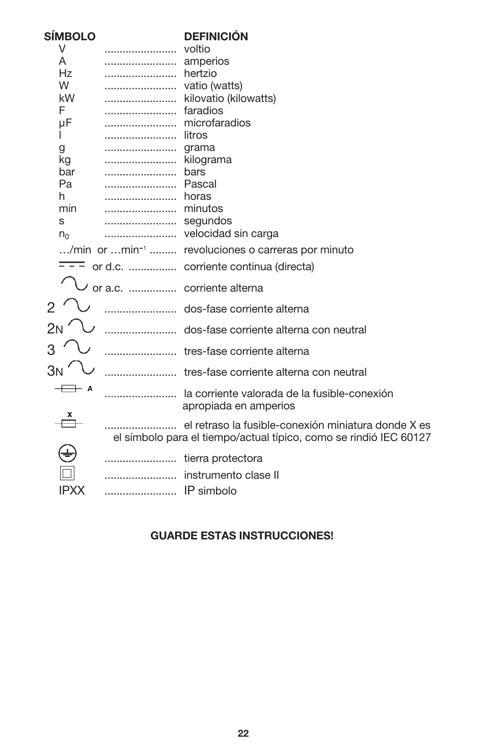 DeWalt 340 User Manual | Page 22 / 52