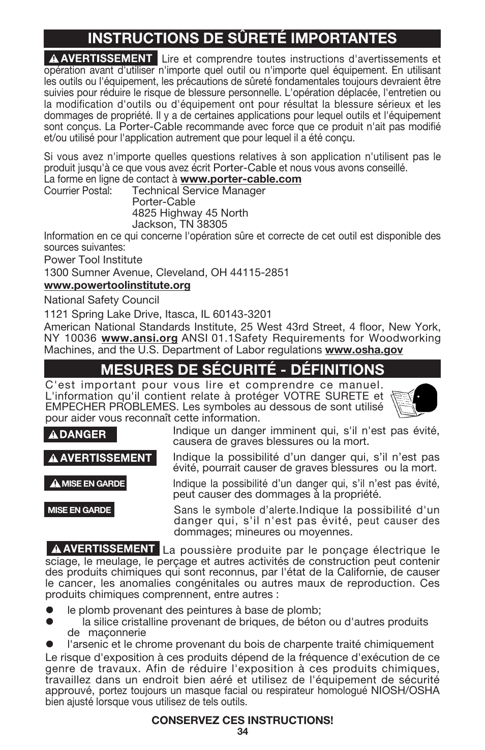 DeWalt 340 User Manual | Page 34 / 52