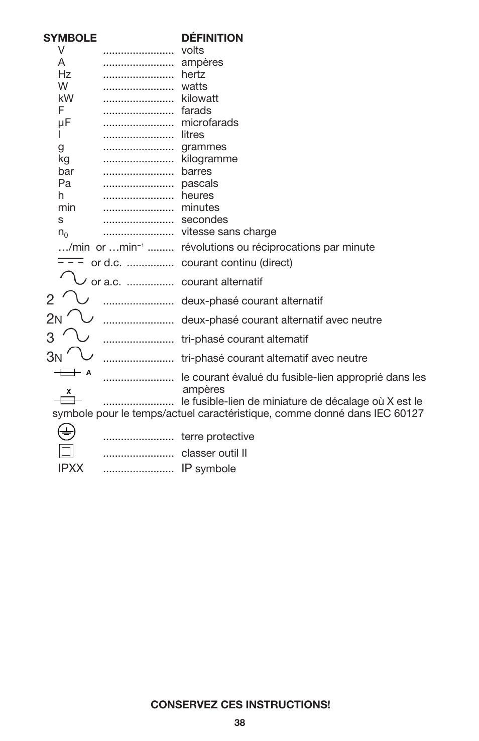 DeWalt 340 User Manual | Page 38 / 52