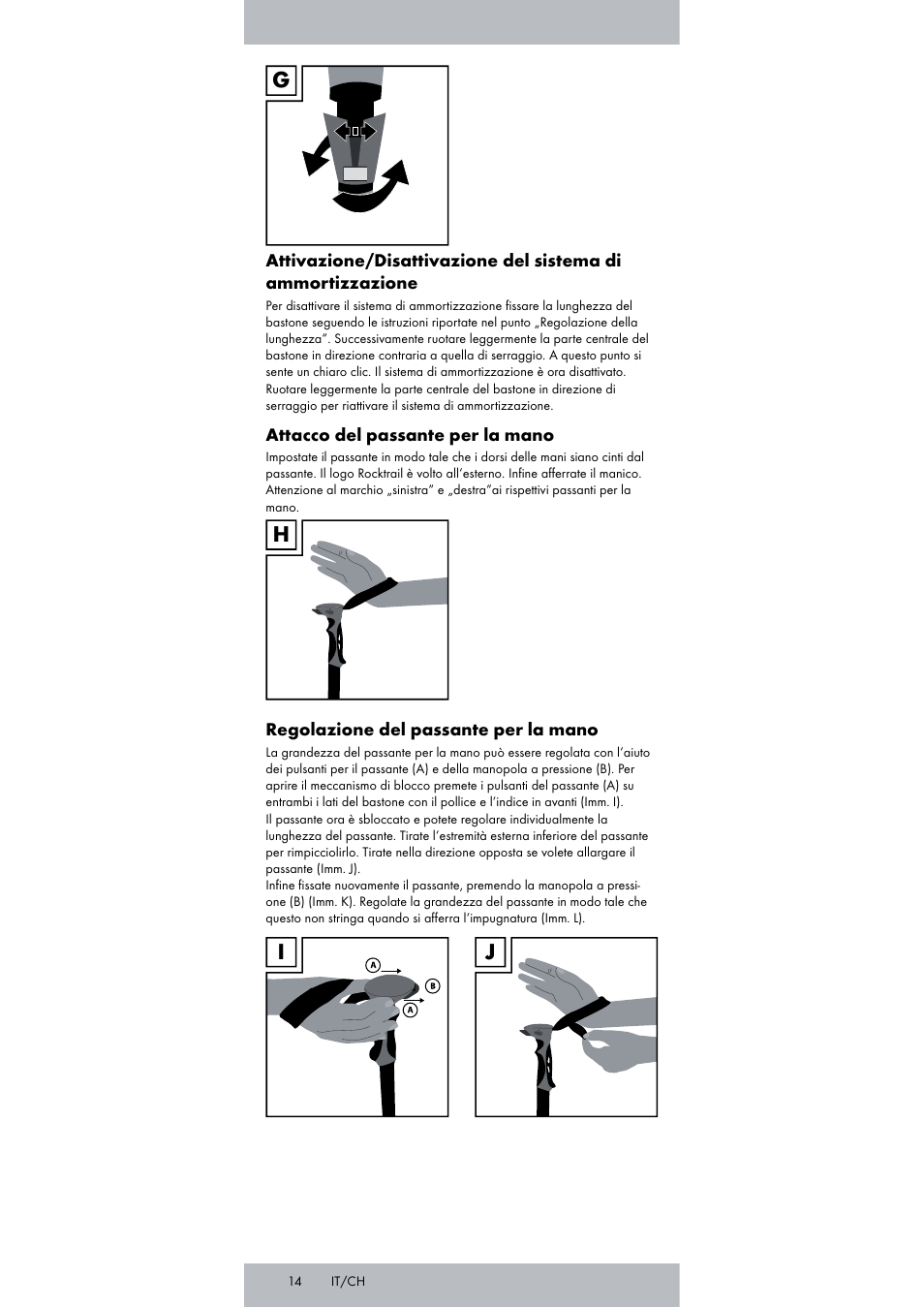 Gh i j | Rocktrail Carbon Hiking Poles User Manual | Page 14 / 24