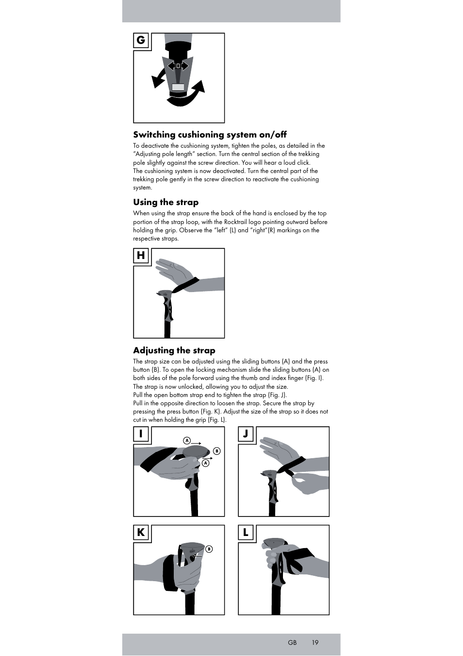 Rocktrail Carbon Hiking Poles User Manual | Page 19 / 24