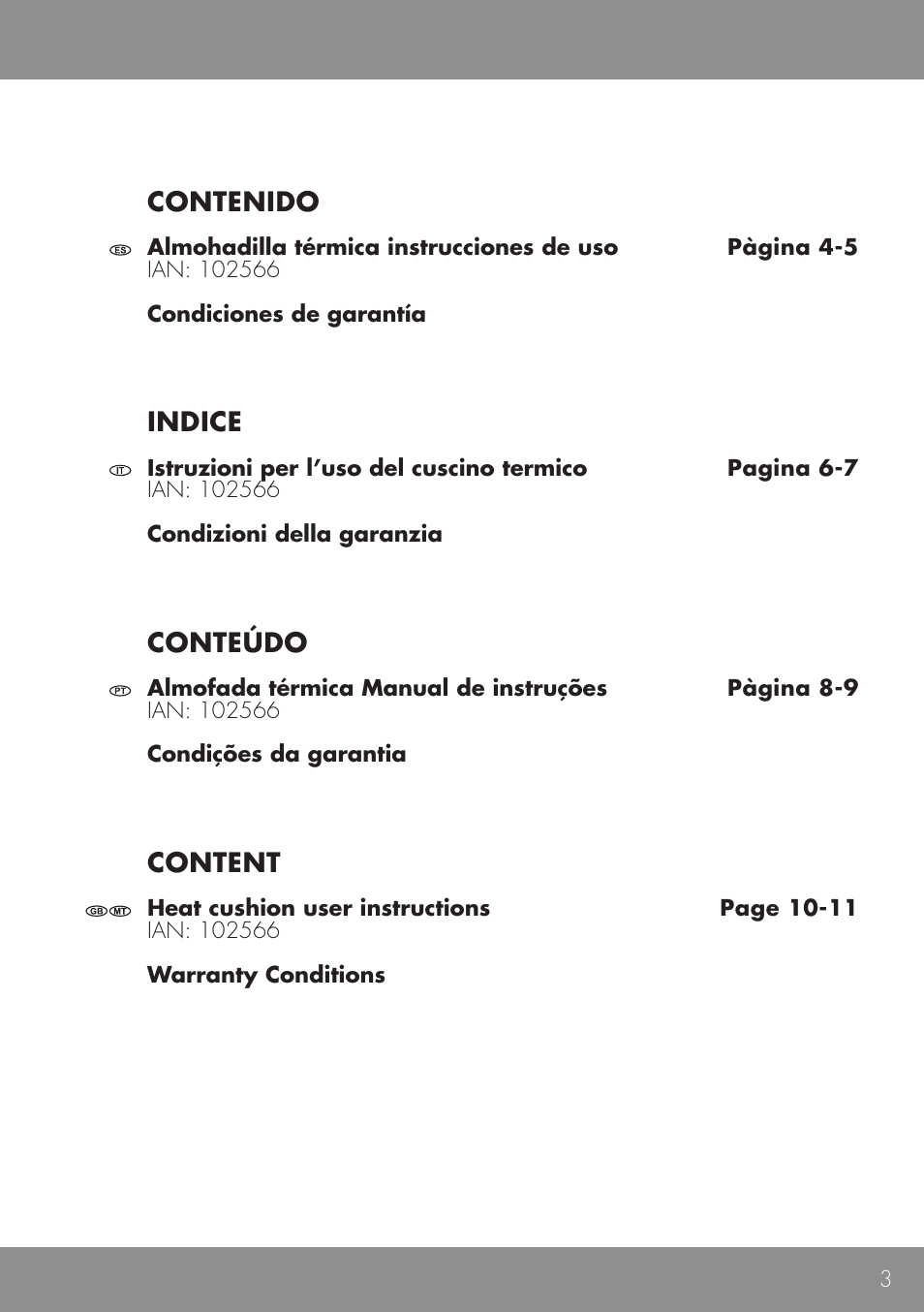 Sensiplast HEAT CUSHION User Manual | Page 3 / 12