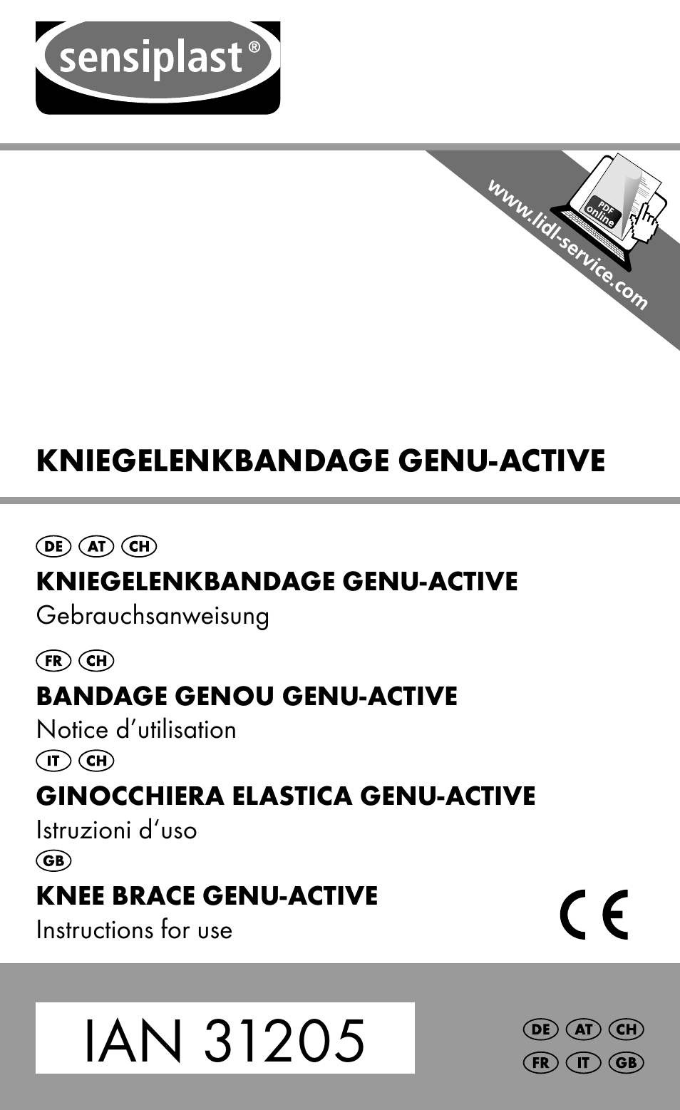 Sensiplast Knee Brace / Genu-Active User Manual | 24 pages