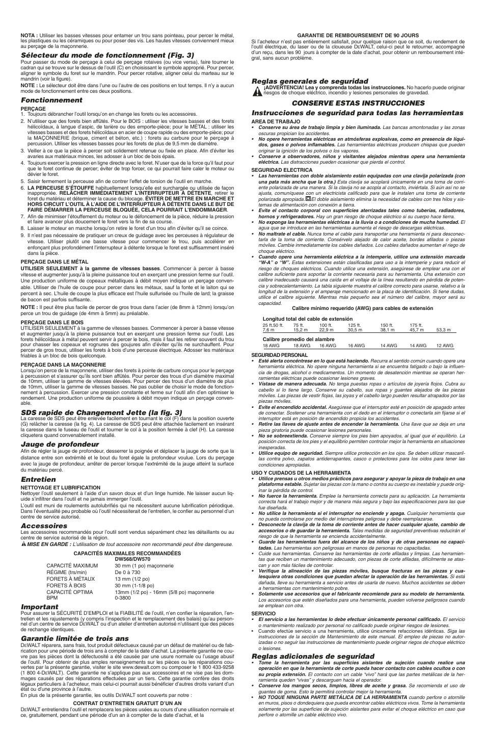 DeWalt D25404 User Manual | Page 3 / 4