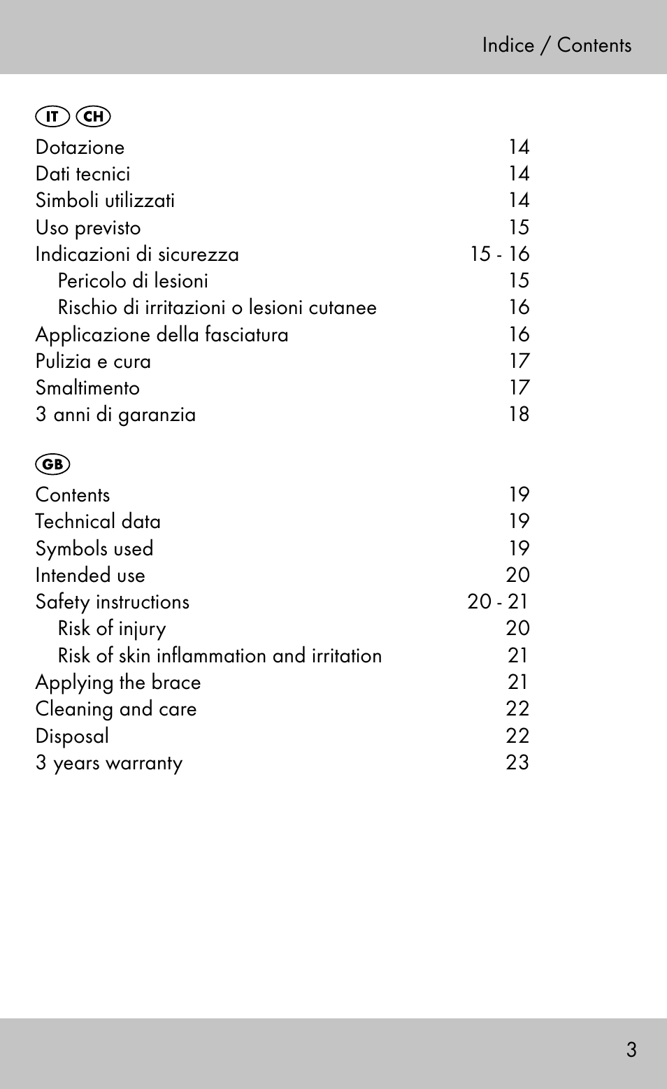 Sensiplast Ankle Brace Malleo Active User Manual | Page 3 / 24