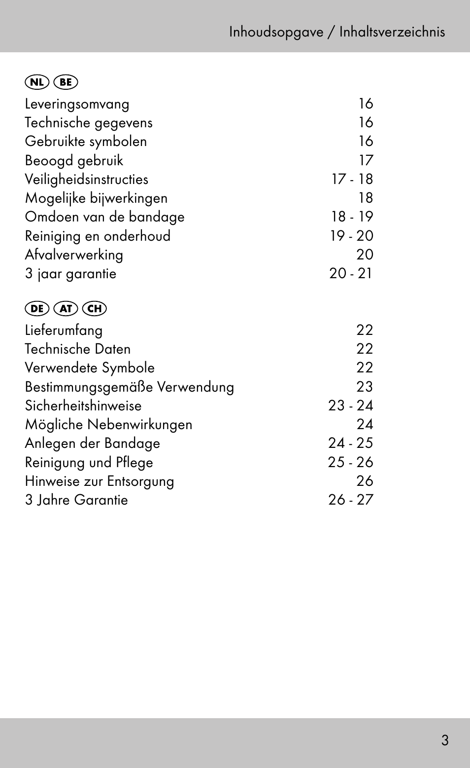 Sensiplast Wrist Brace / Manu Active User Manual | Page 3 / 28