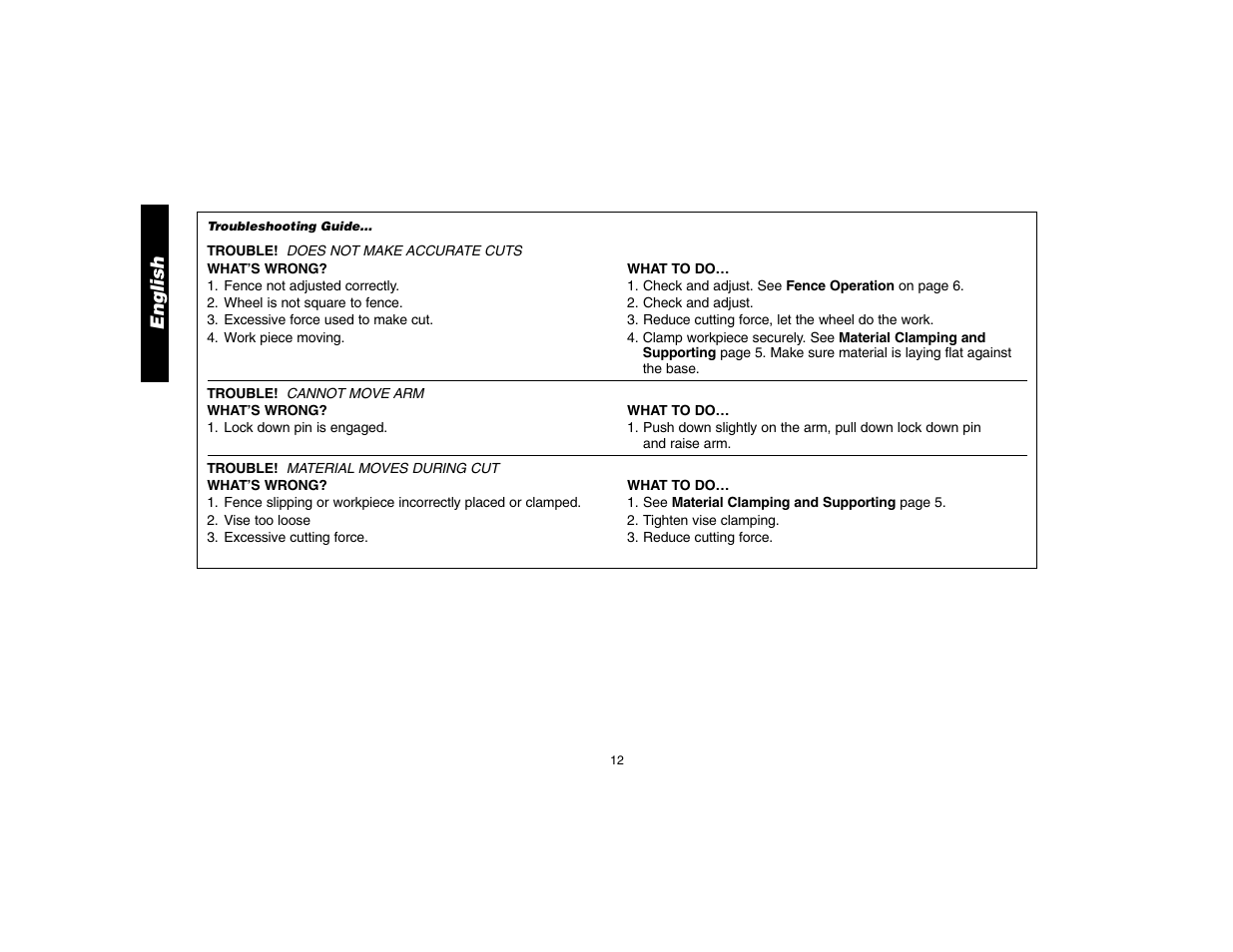 English | DeWalt D28700 User Manual | Page 14 / 44
